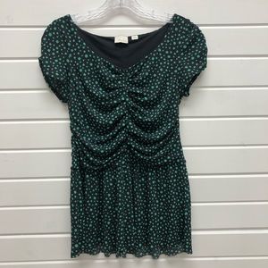 Anthropologie Postcard Polka Dot Peplum